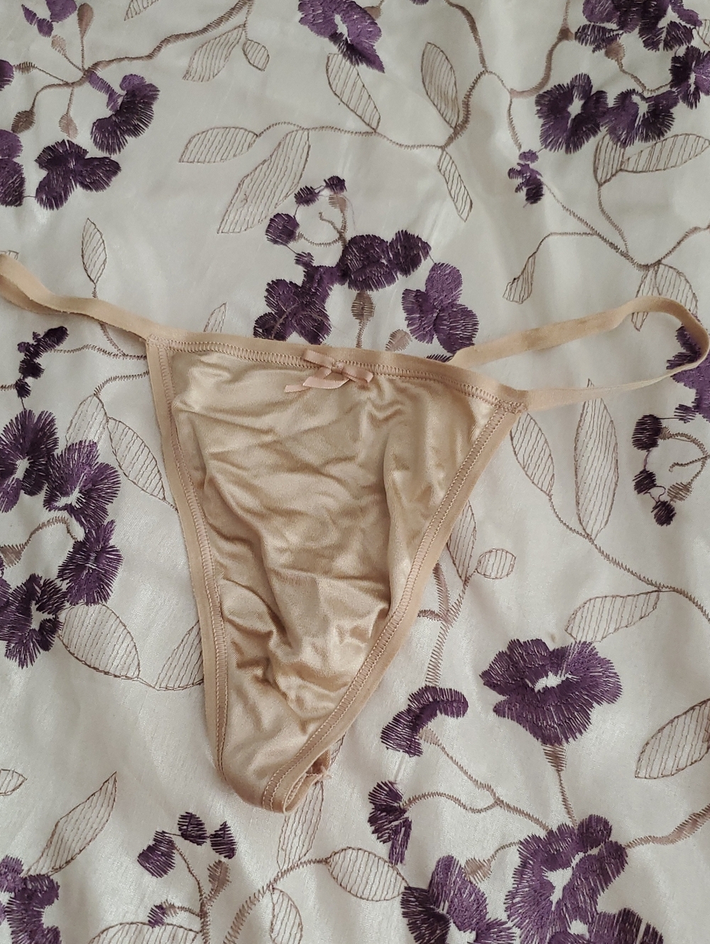 Victoria's Secret Satin Vstring with Bow